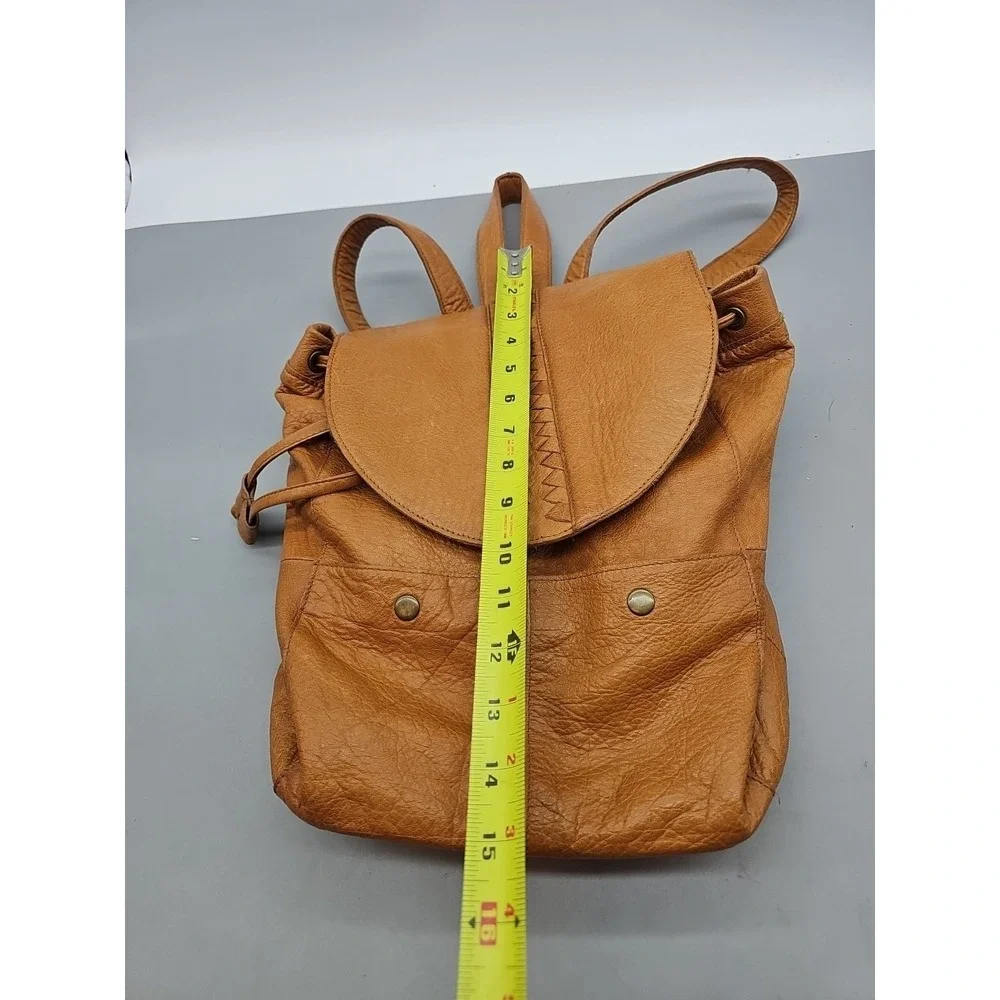Day & Mood Leather Sling Backpack Purse Blue Gray  display picture 2